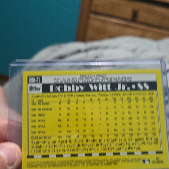 Topps Royals Card with Blue and Silver Accents - Picture 2 of 3